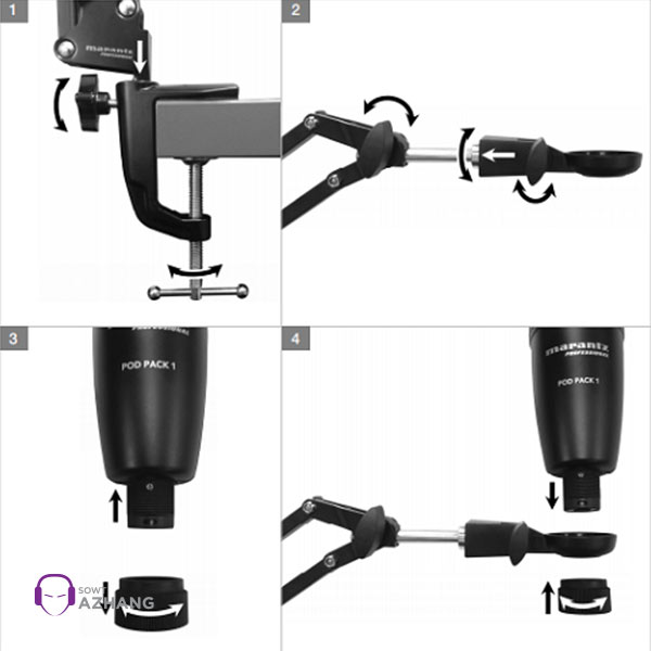 میکروفون یو اس بی مرنتز مدل Marantz Pro POD Pack 1 | میکروفون | صوت آژنگ میکروفون یو اس بی مرنتز مدل Marantz Pro POD Pack 1 | میکروفون | صوت آژنگ