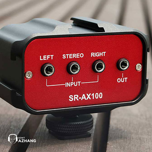 میکسر صدا دوربین سارامونیک مدل Saramonic SR-AX100 | میکسر صدا | فروشگاه اینترنتی صوت آژنگ میکسر صدا دوربین سارامونیک مدل Saramonic SR-AX100 | میکسر صدا | فروشگاه اینترنتی صوت آژنگ