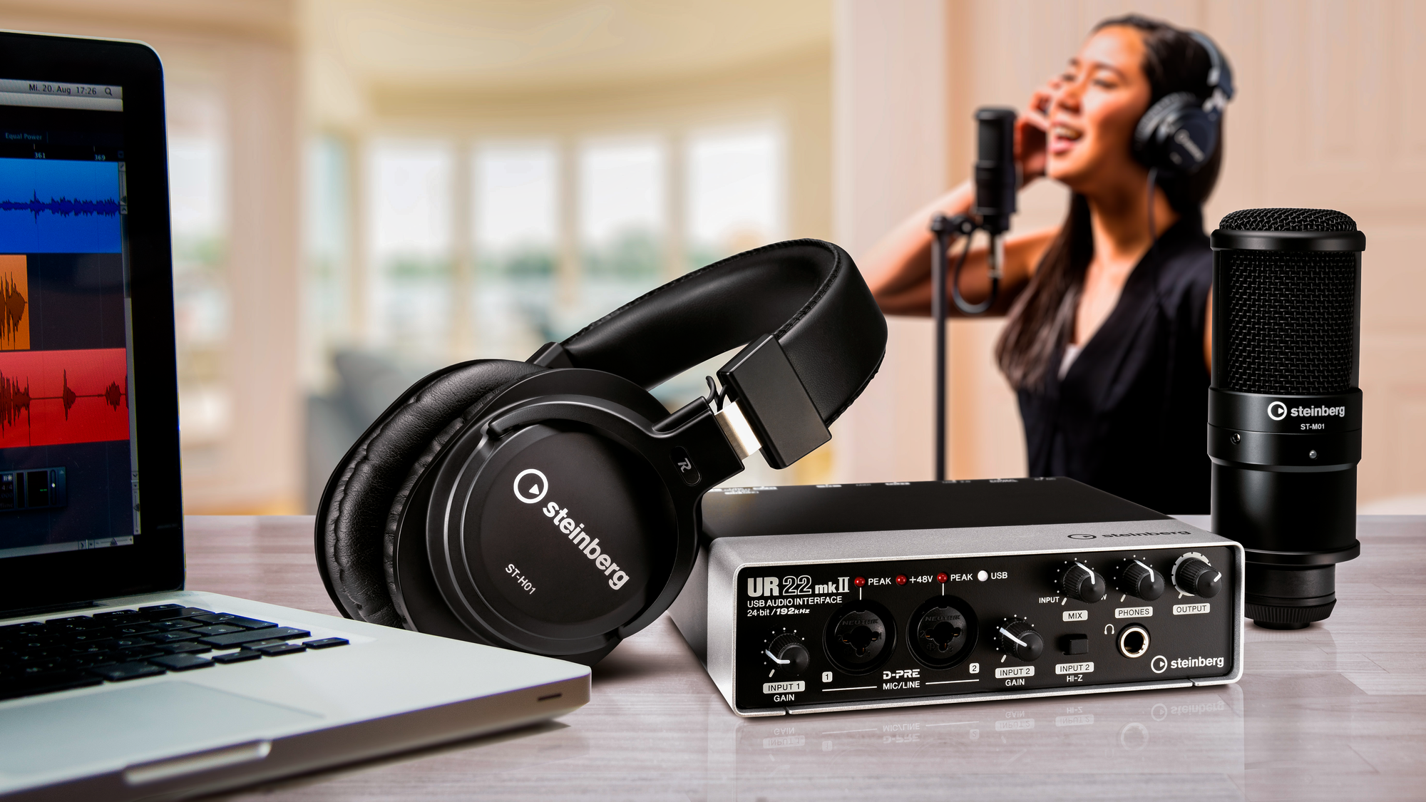 پکیج استودیویی اشتاینبرگ مدل Steinberg UR22C Recording Pack | صوت آژنگ | تجهیزات استودیو پکیج استودیویی اشتاینبرگ مدل Steinberg UR22C Recording Pack | صوت آژنگ | تجهیزات استودیو
