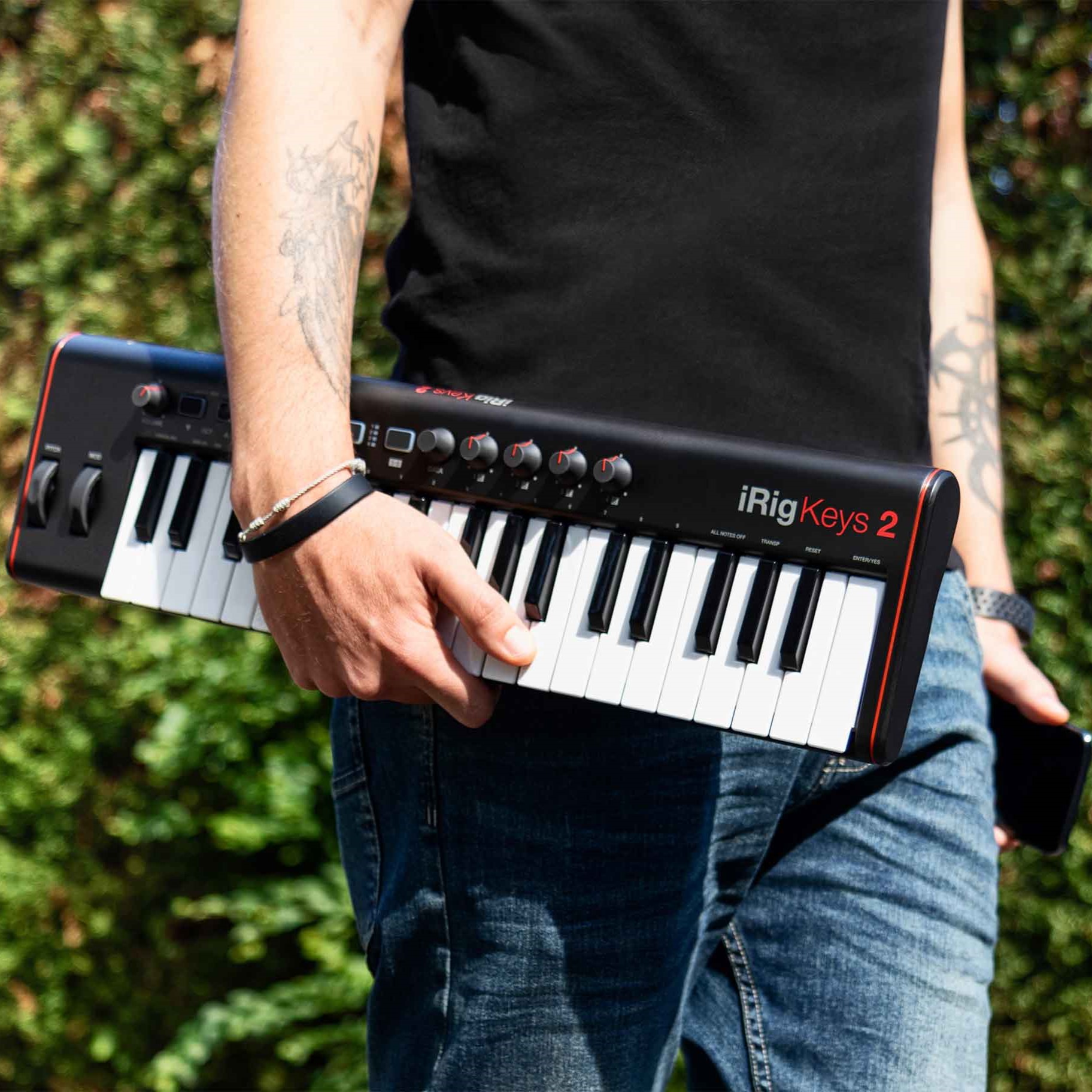میدی کنترلر آی کی مولتی مدیا مدل IK Multimedia iRig Keys 2 | صوت آژنگ میدی کنترلر آی کی مولتی مدیا مدل IK Multimedia iRig Keys 2 | صوت آژنگ
