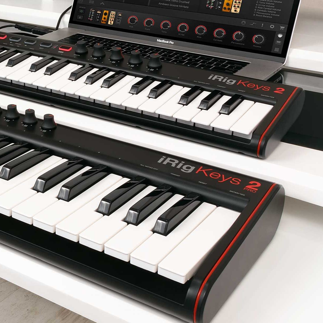 میدی کنترلر آی کی مولتی مدیا مدل IK Multimedia iRig Keys 2 Pro | صوت آژنگ میدی کنترلر آی کی مولتی مدیا مدل IK Multimedia iRig Keys 2 Pro | صوت آژنگ