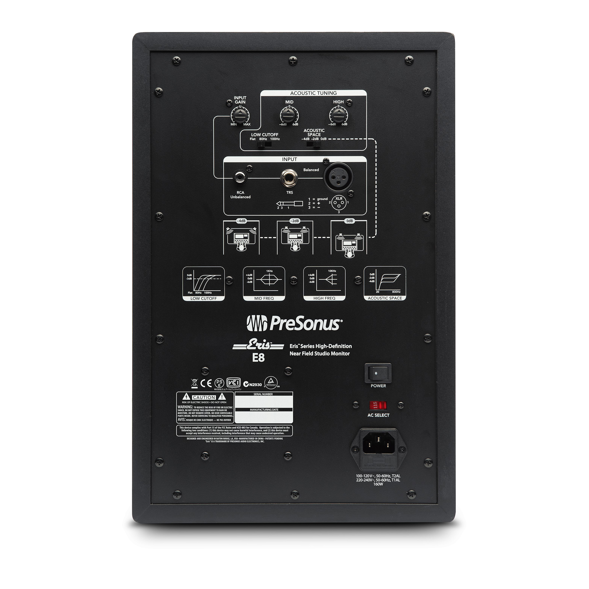 اسپیکر مانیتورینگ پریسونوس مدل PreSonus Eris E8 | صوت آژنگ اسپیکر مانیتورینگ پریسونوس مدل PreSonus Eris E8 | صوت آژنگ