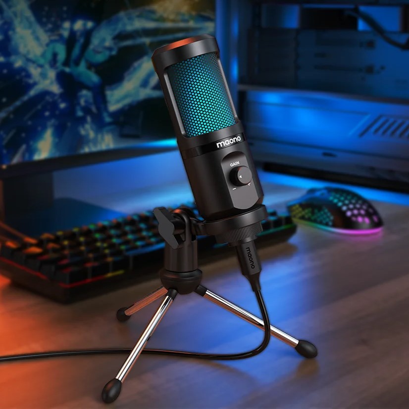 میکروفون USB ماونو مدل Maono PM461TR RGB | صوت آژنگ میکروفون USB ماونو مدل Maono PM461TR RGB | صوت آژنگ