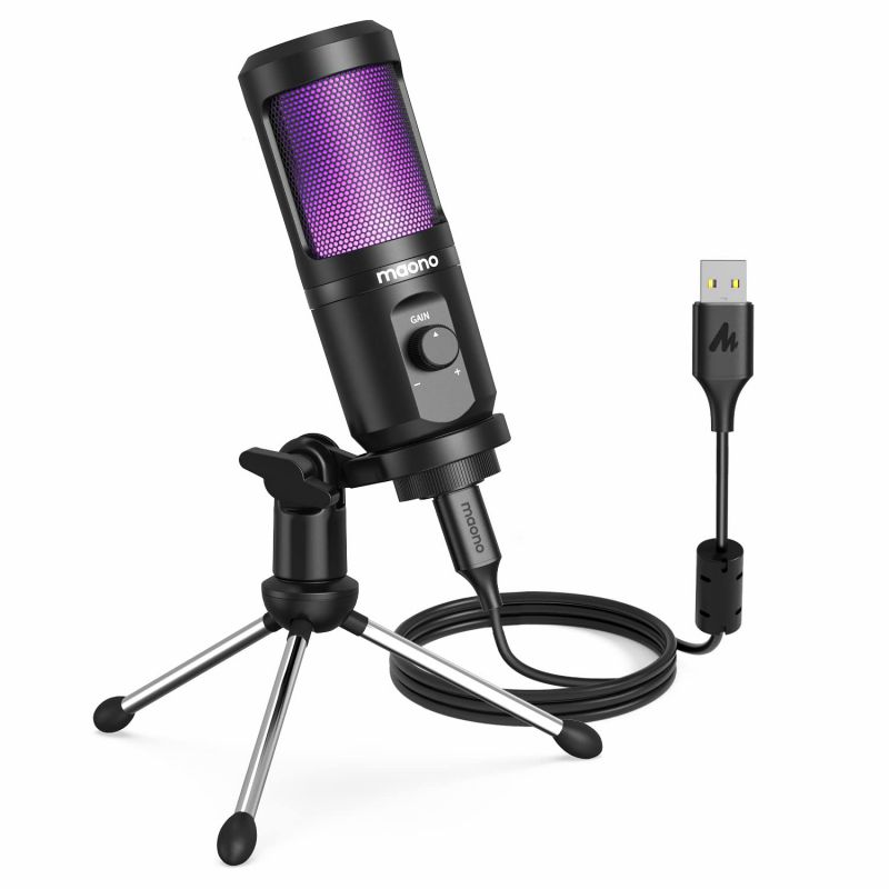 میکروفون USB ماونو مدل Maono PM461TR RGB | صوت آژنگ میکروفون USB ماونو مدل Maono PM461TR RGB | صوت آژنگ