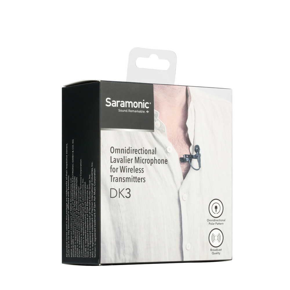 میکروفون یقهای حرفهای سارامونیک مدل Saramonic DK3 | صوت آژنگ میکروفون یقهای حرفهای سارامونیک مدل Saramonic DK3 | صوت آژنگ